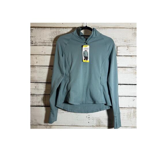 Jockey Jackets & Blazers - JOCKEY Womens Arctic Tulip Hem Yoga Full Zip Jacket Size S.    BH